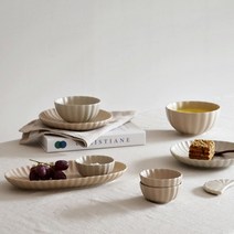 에라토 쉘 4인 28P 신혼 그릇세트 모던식기, 1. 4인 28P_크림