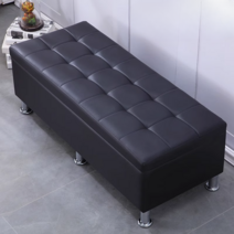 병원 대기실 쇼파 학원 병원 대기소파 스툴, 블랙 703035cm (수납)