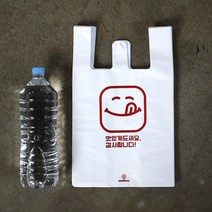 [대한잡화점] 감사합니다 주문 디자인(소) (중) 음식배달 비닐봉투 100매 /그린웰 직접생산, 감사합니다 소 (100매)