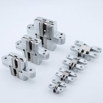피벗힌지 도어경첩 크로스 HStainless 스틸 숨겨진 은폐 경첩 보이지 않는 도어 조리대 DIY, 02 2 (13X60mm) 10KG