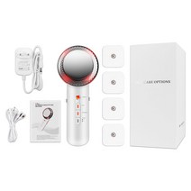 3in 1 초음파 고주파 마사지기 지방 연소 슬리밍 셀룰라이트 기계 크림 EMS 바디 마사지기, 19 EU Plug Easy 박스
