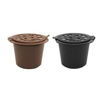 네스프레소 커피머신 부품 라인 커피 머신 리필 캡슐 및 재사용 가능한 컵 2 개, 01 은