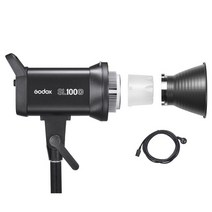 비디오 카메라조명 Godox-SL100D SL100BI 100W LED 비디오 라이트 LCD 패널 연속 출력 Bowens 마운트 스튜, 01 SL100D_03 UK