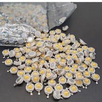 LED 백라이트 10 1000Pcs 램프 칩 1W 3W 3.2 3.6V 입력 100 220LM 미니 전구 다이오드 SMD DIY 투광 조명 스포트 라이트 통, 3W white, 100pcs