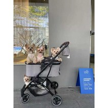 폼내서 대형견유모차 반려동물 웨건 중형견 고양이 접이식 반려견, D