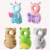 유아 쿠션 부상방지 머리쿵 베이비 머리 등 어깨끈 머리보호대, 코끼리