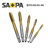 사파 자동 T탭핸들 나사산 핸드탭용 M3-M8 택1, 탭기리 HSS M6, 1개