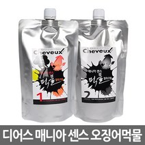 디어스 슈보 매니아 센스 오징어먹물 칼라크림 1 2제 500ml 새치커버 염색약, 흑색, 1개
