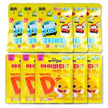 타요 멀티비타 + 핑크퐁 아기상어 아이비타D+아연, 타요 멀티비타 40정X5팩+핑크퐁비타민D 40정X5팩