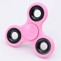 고급 피젯 무소음 큐브 스피너 어른 장난감 플라스틱 베어링 Tri-Spinner ABS 자폐증을위한 EDC 핸드 스피, 08 분홍색