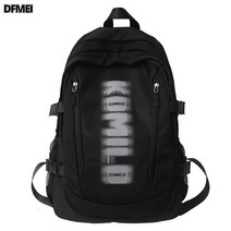 DFMEI 책가방 여자 백팩 레터링 백팩