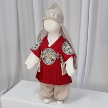 재민 레드 주름철릭 곤룡포 남아한복 돌잔치 아기 아동 행사 촬영 NA144E