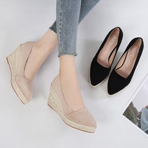 [Myshe]여성용 웨지 구두 봄 가을 웨지힐 슈즈 Dou2805GG03