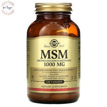 Solgar 솔가 MSM 관절건강 연골 뼈 1 000mg 120정