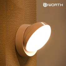 바트 무선 LED 센서등 DMK-006PL 현관조명 계단조명, 옐로우(건전지형)