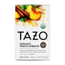 [Tazo] 타조 피치 코블러 블랙 티 20 티백