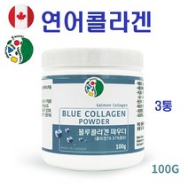 저분자 콜라겐 분말 연어콜라겐 피쉬콜라겐 생선콜라겐 히알루론산 로열젤리 캐나다, 3통