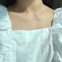 러브미미 보니타 컷팅 체인 실버 초커 목걸이(925) 목걸이