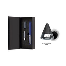 모나미 153 네오 만년필 F INDIGO + 모나미 병잉크 BLACK, 혼합색상, 2세트