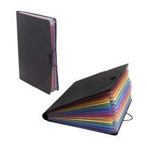 12 포켓 확장 파일 폴더 폴더 / A4 확장 가능한 파일 주최자 / 휴대용 아코디언 파일 폴더 / 대용량 멀티 컬러 스탠드 / 플라스틱 비즈니스 파일 주최자, 하나, 착색 한