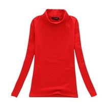 코발트 블루 셔츠 파란색 블라우스 남방 난방 패션 Tshirt 단색 T 슬림 터틀넥 탑 12 가지 색상 편안한 다목적