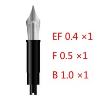 고급만년필 hongdian 펜촉 fefb 교체용 펜촉 예비 부품 사무실 연습 용품 선물 92, 3개ef f b 실버