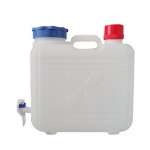 국내생산 수도꼭지물통 12L/20L 밸브형생수통 꼭지달린물통 사각말통, 수도꼭지물통12리터