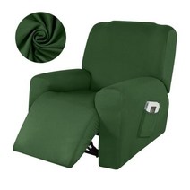 거실 미니 소파 패브릭 방수 안락 의자 커버 레이지 보, Green+1 Seat