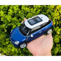 미니 쿠퍼 웰리 1:24 미니카 인테리어 자동차 모형, 뉴 블루