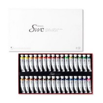 일음쇼핑^^m신한 SWC 수채화물감 15ml 32색 미술시간 학습준비물 화방 풍경 전문가일medi^^, ab^^선택없는