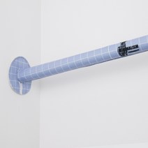 에어컨 난방기 파이프 커버 실외기 가리개 매립 호스 덮개 가스 배관 스티커 패브릭, 바이올렛 라인 사슴 + 길이150cmx둘레14cm