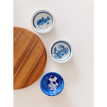 일본 도자기 캐릭터 간장 초장 케첩 양념 소스 종지 미니 볼 작은 그릇 일제 래머킨, 꽃게