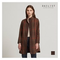 [올리비아로렌] [데일리스트][데일리스트] 체크 레드포인트 메모리 싱글 트렌치 자켓_MDB