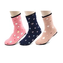 양말나라 크로바 요술버선 캐주얼 중목 3켤레/ 귀여운 기모 덧신 보온 방한 덧버선