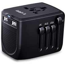 200개 국가용 USB 포트 2개 2V~110V 전압 변환기 어댑터, 상품선택