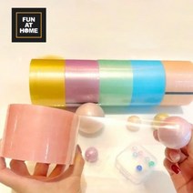 펀앳홈 테이프공 테이프볼 만들기 재료 4.8cm 끈끈이 공 찐득볼 테이프, 주황