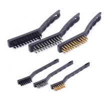 칫솔브러쉬 와이어브러쉬 틈새 본드솔 스텐 신주 나일론 세척솔, 소형(7줄)