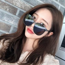 VANANA2 남녀공용 오버사이즈 라운드테 패션 선글라스