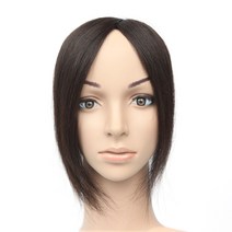 바람솔솔 원형슈퍼망 정수리가발 W2075, 소(10cm×10cm), 진한갈색, 1개