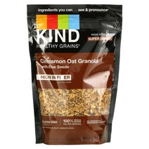 KIND Bars Healthy Grains 시나몬 오트 그래놀라 아마씨 함유 312g(11oz) 1팩, 상세 설명 참조0, 상세 설명 참조0