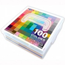 ₢sun/ ₡ 캐릭터색종이 색채학종이 종이접기색종이 단면색종이 학접기종이 학접기놀이, ₣& 100컬러 단면색종이 500매 (케이스) 공예재료, ₢無