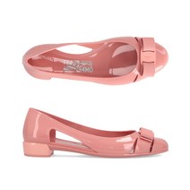 페라가모 VARA JELLY DESERT ROSE 726365 바라 여성 젤리 발레 플랫슈즈 VA RAJE LLYDESERTROSE72636500