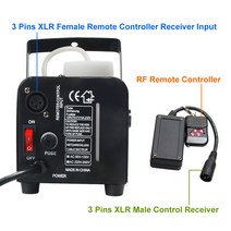 포그 스모그 안개 연무기휴대용 3 핀 XLR 무선 원격 제어 수신기 연기 안개 기계 DJ 무대 컨트롤러 수용체, 한개옵션0
