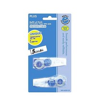 플러스 수정테이프 리필 WH-605R 2p, 혼합 색상, 9개입