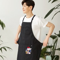 Gudaform 방수앞치마 힙합네코 플렉스 페더 에이프런 / 일식디자인 유니폼 / 식당 주방 홀 Apron, 힙합네코플렉스 페더 블랙, 1개