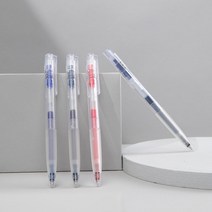 카코 KACO K7 플러스 투명 젤펜 볼펜 중성펜, 블랙