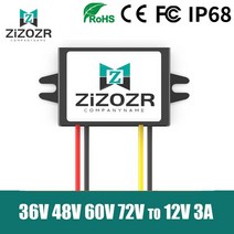 강압기 DC 30-96V 72V-DC 5V 12V 3A 전류 전압 인버터 전력 변환기 충전 어댑터 조절기 회로 벅 액세서리, 02 30-96V To 12V 3A
