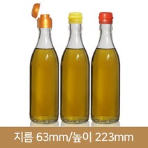 유리병 투명참기름350ml, 빨강, 1개