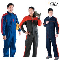 일터루 춘추용 스즈끼 3종 모음 일체형 정비복 우주복, ITZ-435(블루), 1개