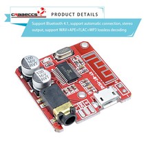 G2030 블루투스 오디오 수신기 보드 5.0 4.1 MP3 무손실 디코더 무선 스테레오 음악 모듈 DIY VHM314 3.7V5, 01 4.1 Red Version